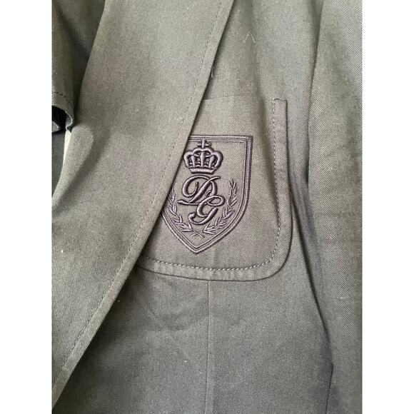 Dolce & Gabbana Men's 100% Cotton Blue Blazer Embroidered Pocket • Sz 52 / 42US - Picture 2 of 9
